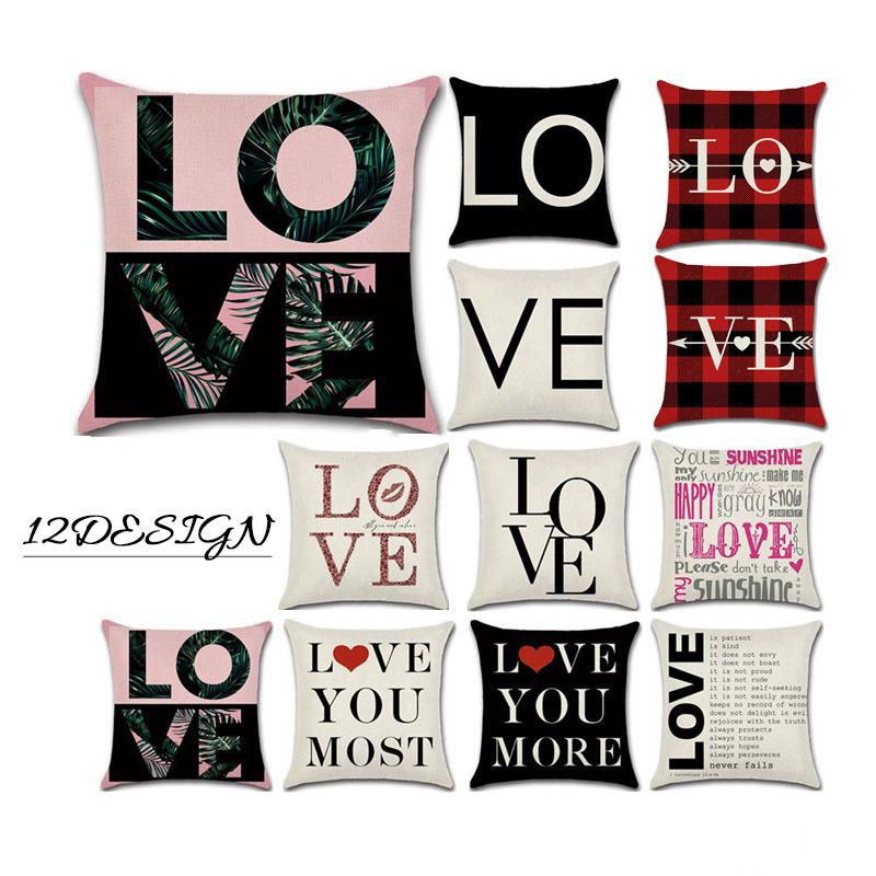 クッションカバー 45 45cm インテリアファブリック モノトーン 英字 北欧風 おそろい ペア おしゃれ 模様替え プラスナオ Paypayモール店 通販 Paypayモール