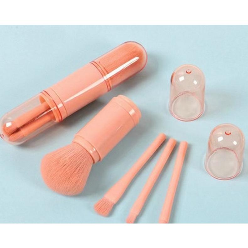 メイクブラシセット 4本セット 4in1 収納ケース付き レディース 女性