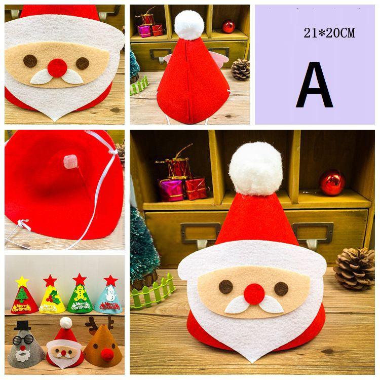 手作りキット 手芸セット クリスマス 帽子 パーティ トナカイ サンタ サンタクロース 雪ダルマ ツリー ハンドメイド フエルト フェルト プレゼント プラスナオ Paypayモール店 通販 Paypayモール