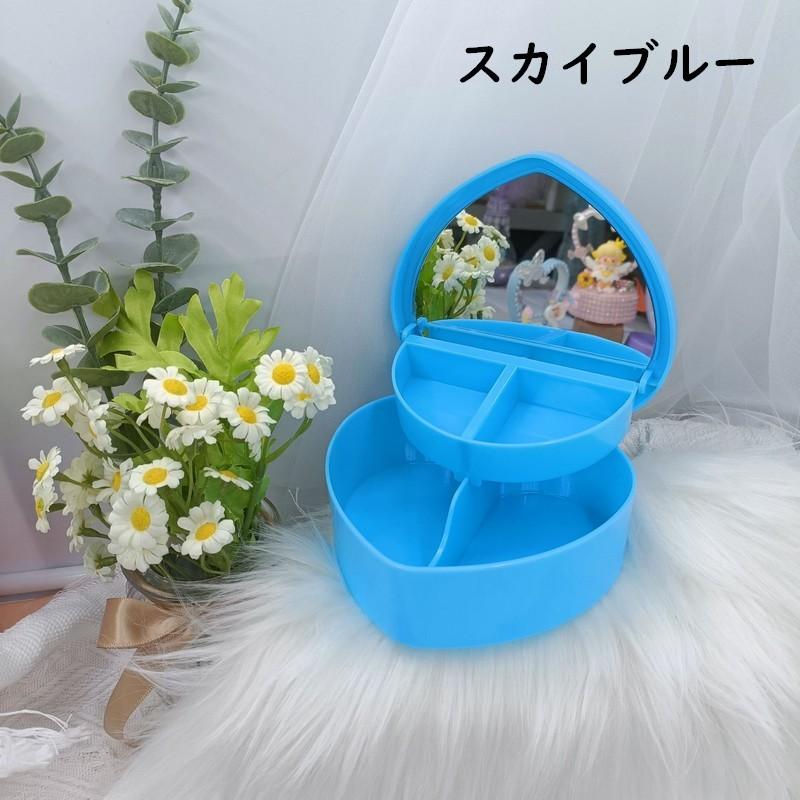 メイクボックス コスメボックス ミラー 鏡 化粧品収納 コスメ収納 小物