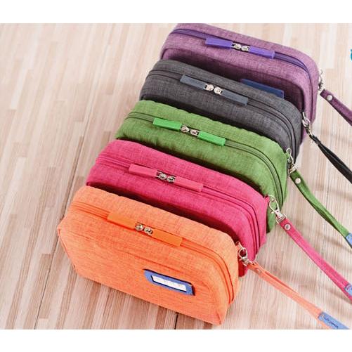 plusnao マルチポーチ 化粧ポーチ トラベルポーチ 小物入れ