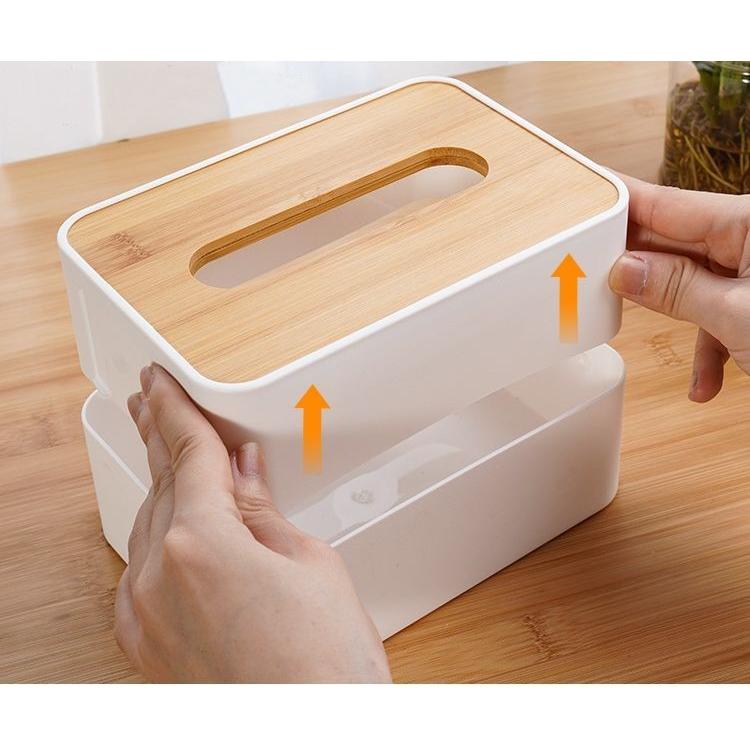 plusnao（プラスナオ） ティッシュケース ティッシュボックス 木蓋