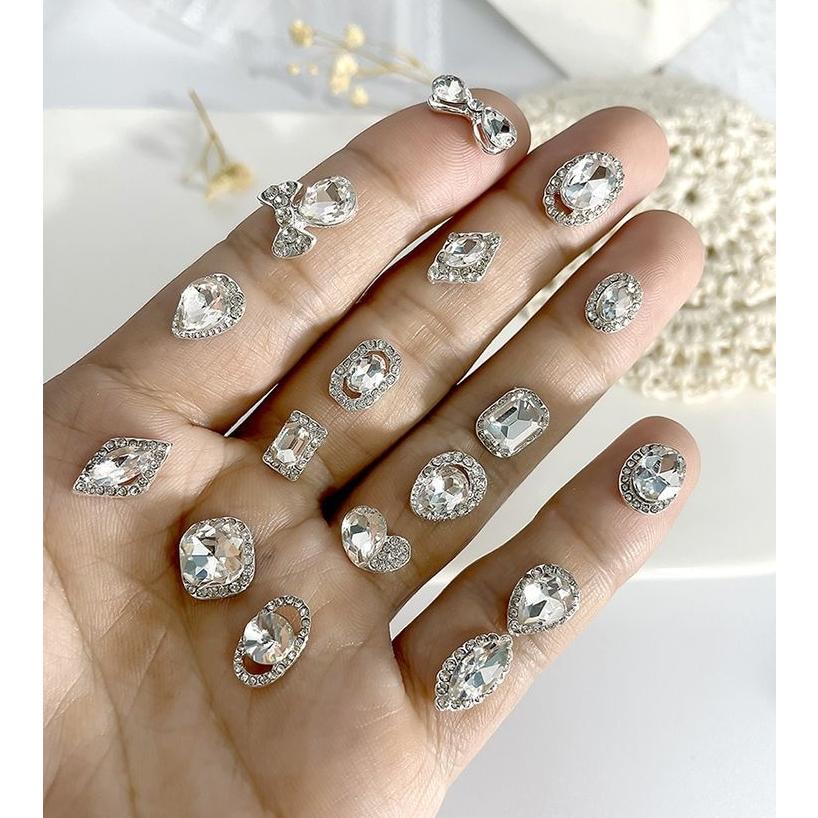 ネイルパーツ デコパーツ 5個セット ラインストーン ビジュー 大粒