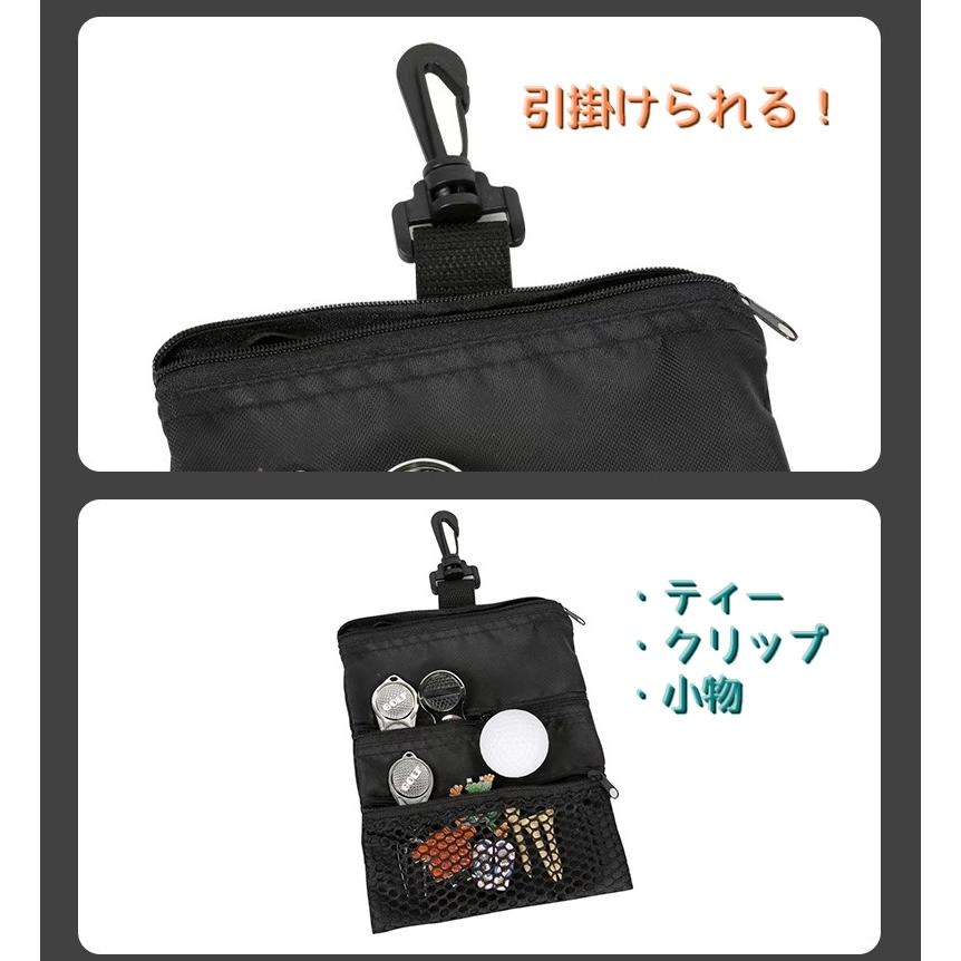 plusnao ゴルフボールバック ゴルフボールケース ティーバック