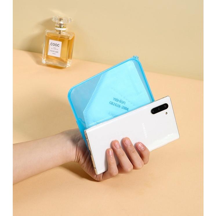 plusnao マスクケース マスク入れ マスク収納 ストラップ付き ハード