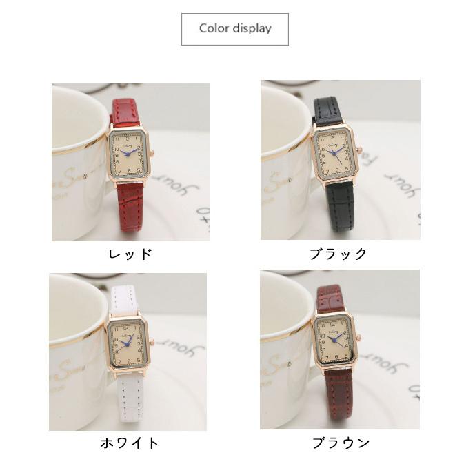 腕時計 レディース 女性用 リストウオッチ スクエア レクタンギュラー