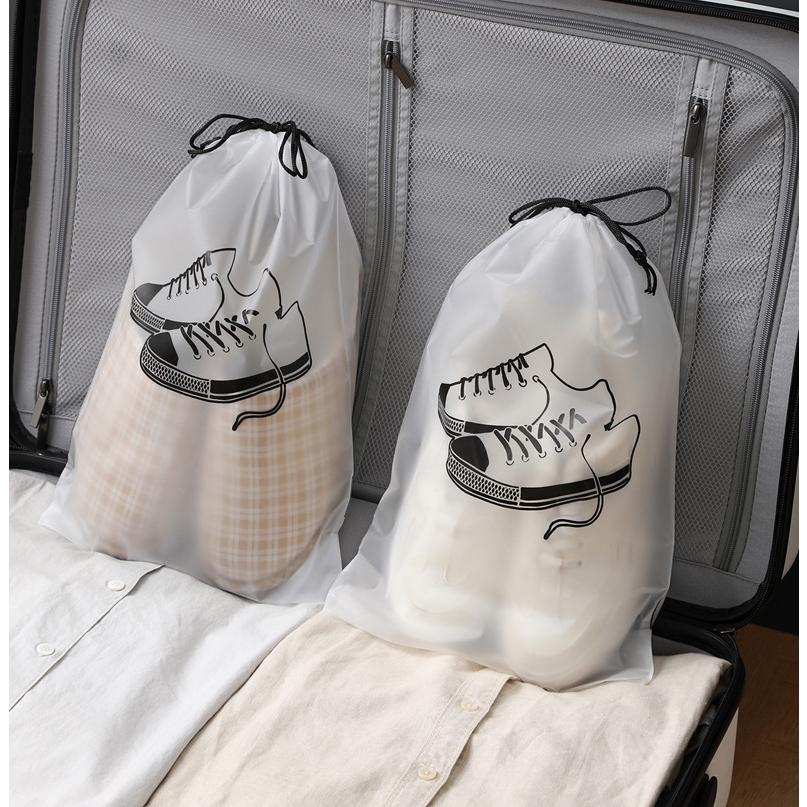 plusnao シューズバッグ 5枚セット シューズケース ビニール袋