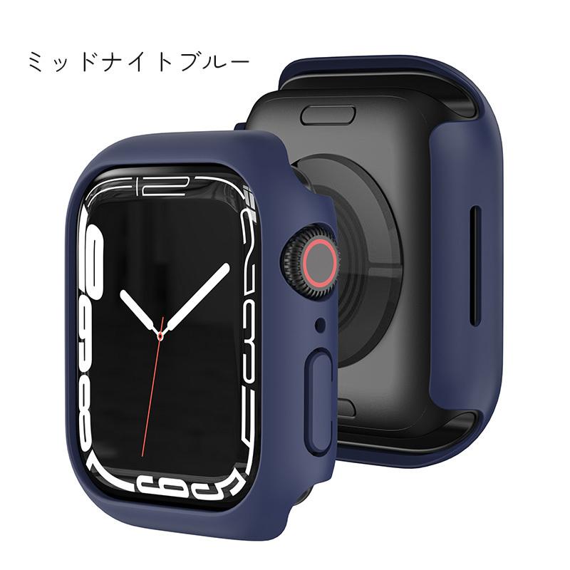 スマホアクセサリー Apple Watch 7 Case Apple Watch 7 本体カバー スマートウォッチアクセサリー ブラック