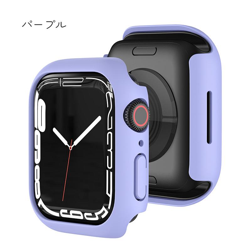 スマホアクセサリー Apple Watch 7 Case Apple Watch 7 本体カバー スマートウォッチアクセサリー ブラック