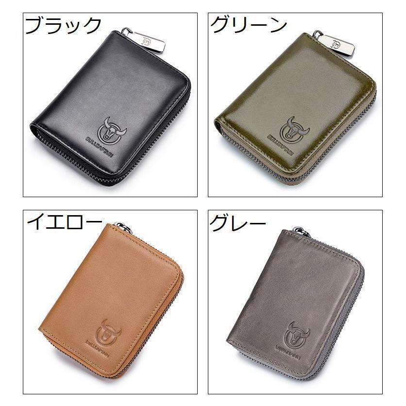 カードケース メンズ レザー 本革 シンプル 二つ折り ジャバラ 多収納 大容量 スキミング防止 フリーポケット 財布 小銭入れ カードホルダー コイ|plusnao|18