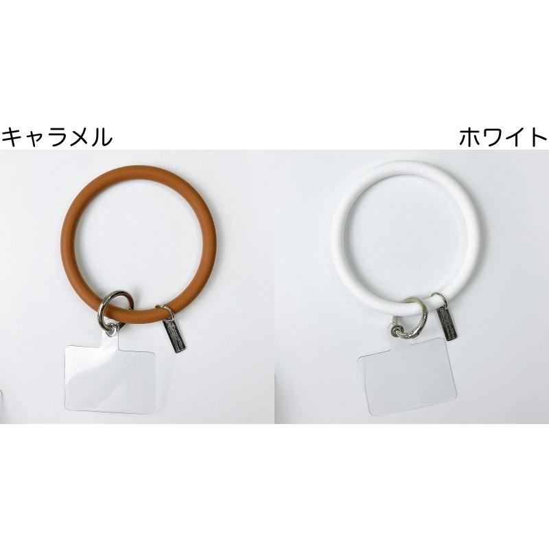 最大84%オフ! スマホ リング シリコン ホワイト ストラップホルダー ブレスレット 落下防止 スマホ リングストラップリストストラップケースに挟むだけ