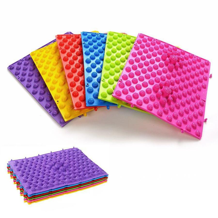 plusnao 足つぼマット 足裏マット 単品 1枚 フットマット ツボ