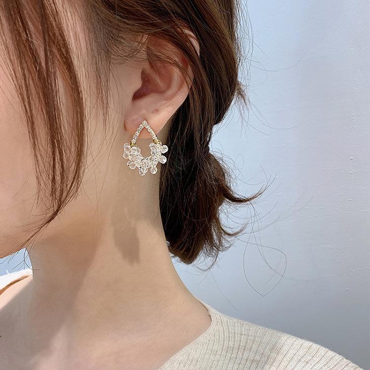 スタッドピアス キャッチピアス アクセサリー レディース 耳飾り ラインストーン クリスタル調 透明 小粒 キラキラ おしゃれ 華やか 上品 ギフト プラスナオ Paypayモール店 通販 Paypayモール