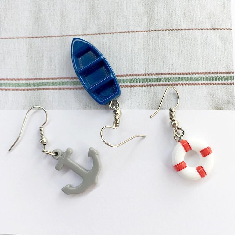 レディースピアス ピアス アクセサリー マリン風 浮き輪 いかり 夏 