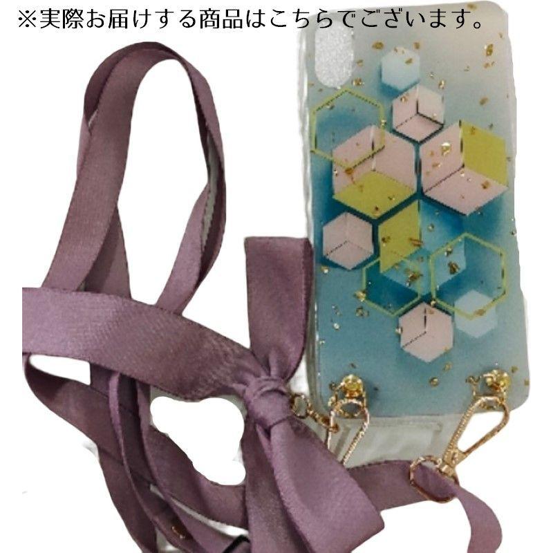 iPhoneケース スマホケース iPhoneカバー スマホカバー ショルダーストラップ付き スマホアクセサリー スマホ雑貨 幾何学模様 ラメ 半透明|plusnao|08