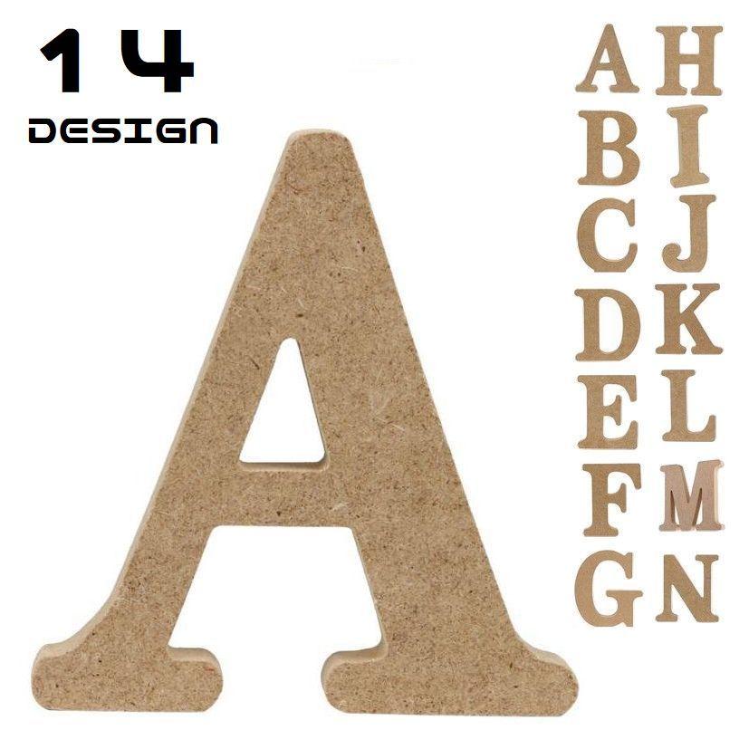 ALPHABET LETTER アルファベットレター オブジェ 英字 大文字 A〜N 木製 MDF ナチュラル インテリア ウッド の商品画像