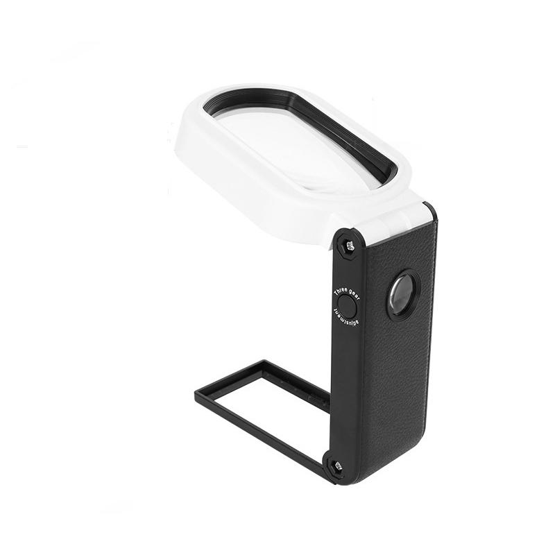 手持ち スタンドルーペ倍率10倍&25倍 拡大鏡ルーペ LEDライト ルーペ 拡大鏡 LEDライト付き スタンド 手持ち 2way 10倍 25倍 USB電源