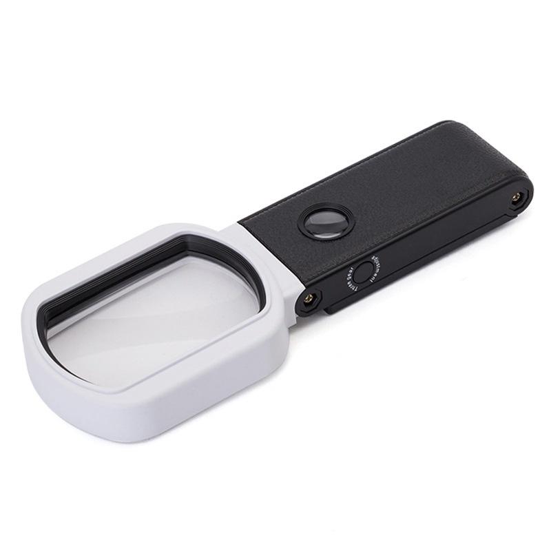 ルーペ 拡大鏡 LEDライト付き スタンド 手持ち 2way 10倍 25倍 USB電源