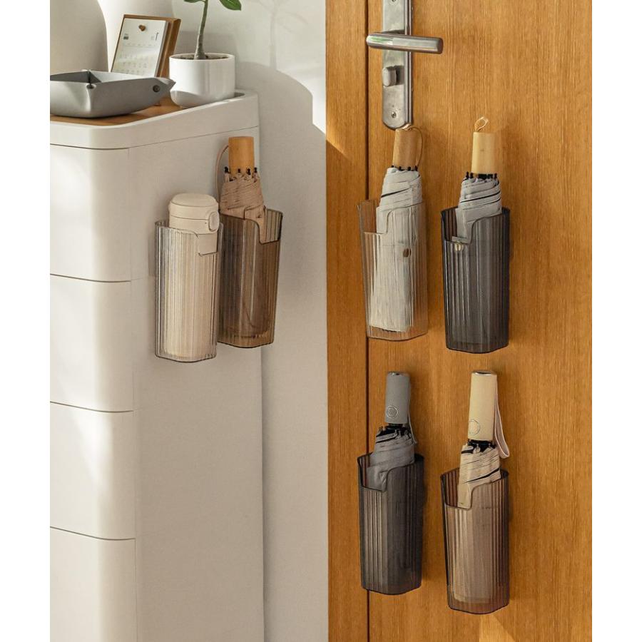 plusnao（プラスナオ） 傘立て 折りたたみ傘用 壁掛け 貼り付け