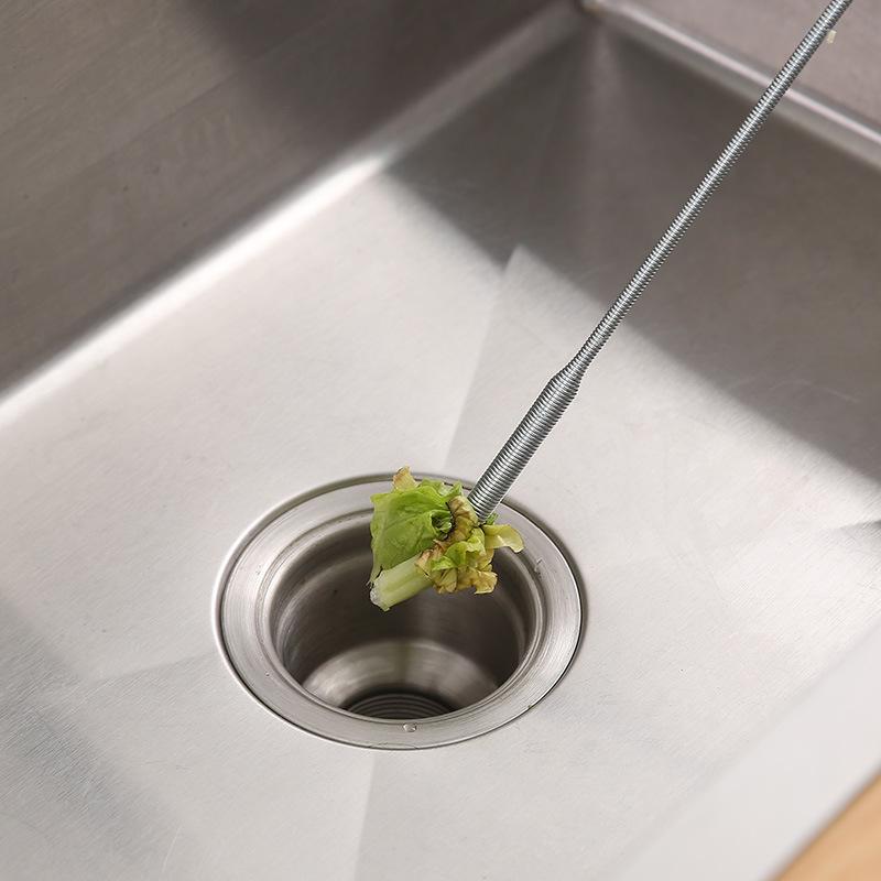 plusnao パイプクリーナー パイプブラシ ワイヤー式 ロング 4本爪 排水