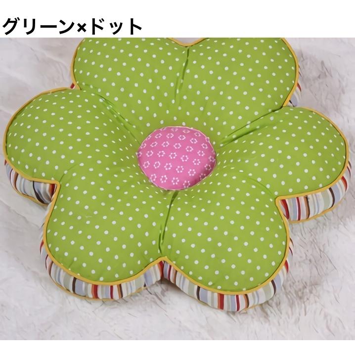 緑色 花柄 クッション付きオットマン 楽天市場】おしゃれ クッション 花 約55×59cm 洗える 両面柄