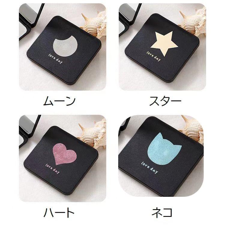 手鏡 コンパクトミラー ハンドミラー 両面タイプ 二面