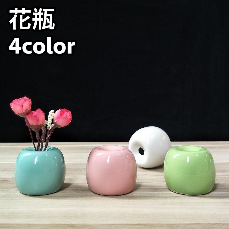 リンゴ型陶器オブジェ