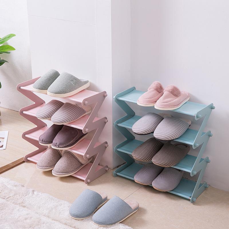 シューズラック、スリッパラック、スニーカーラック、家具 plusnao シューズラック 4段 スリッパラック 靴置き 下駄箱 くつ