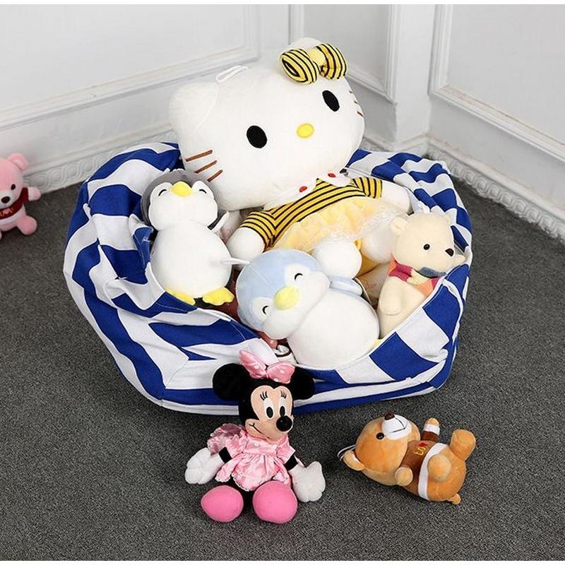 収納袋 ぬいぐるみ収納袋 おもちゃ収納袋 大容量 持ち手付き