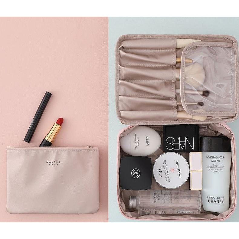 化粧ポーチ バニティポーチ コスメポーチ メイクポーチ 大容量 ブラシ