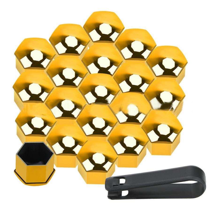 ホイールナットキャップ 20個セット キャップ外し付き クリップ付き