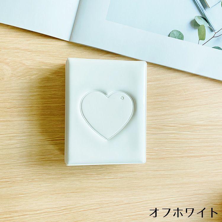 ミニフォトアルバム ポケットアルバム フォトブック ハート 小窓