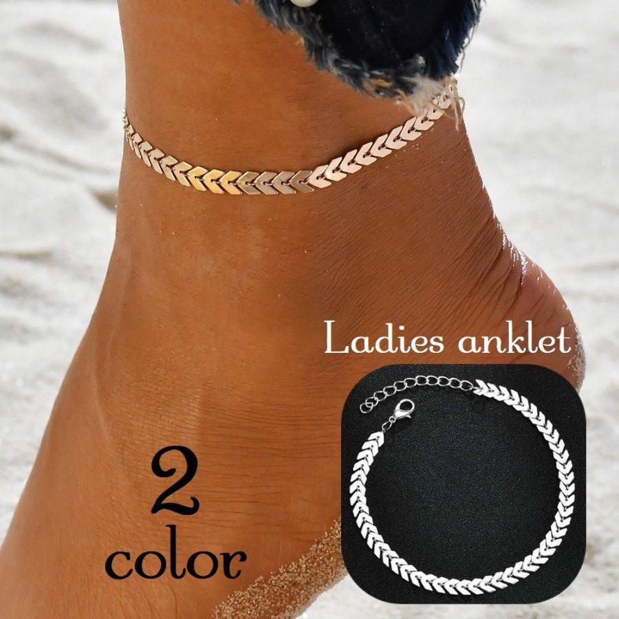 アンクレット レディース アクセサリー 足飾り アジャスター付き サイズ調節可能 脚用 シンプル おしゃれ ファッション小物 ゴールドカラー シルバー プラスナオ Paypayモール店 通販 Paypayモール