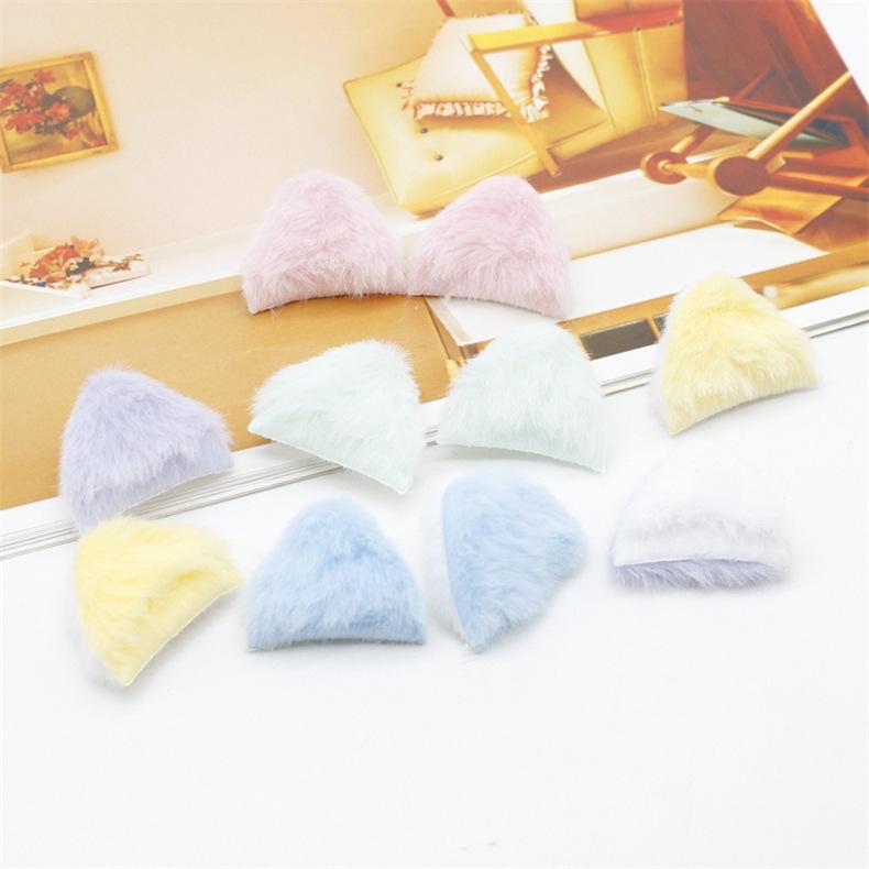 猫耳 ハンドメイドパーツ 同色10個セット アクセサリーパーツ ねこみみ