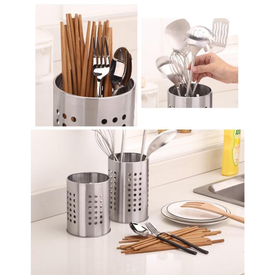 plusnao（プラスナオ） 箸立て 箸入れ カトラリースタンド ステンレス