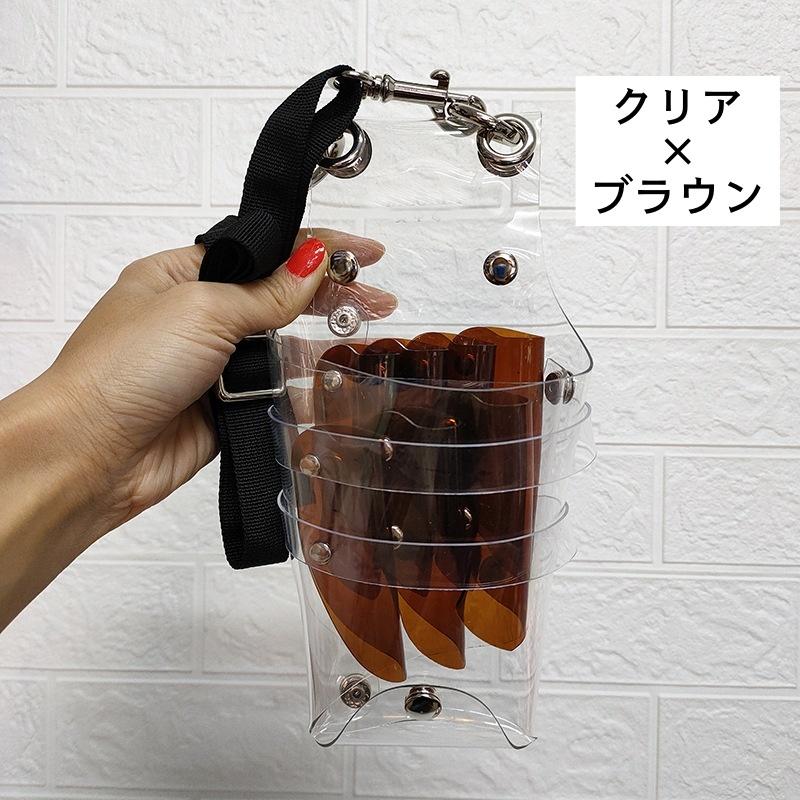 シザーケース シザーバッグ ベルト付 クリア 透明 大容量 多機能 シザーケース シザーバッグ ベルト付 クリア 透明 大容量 多機能