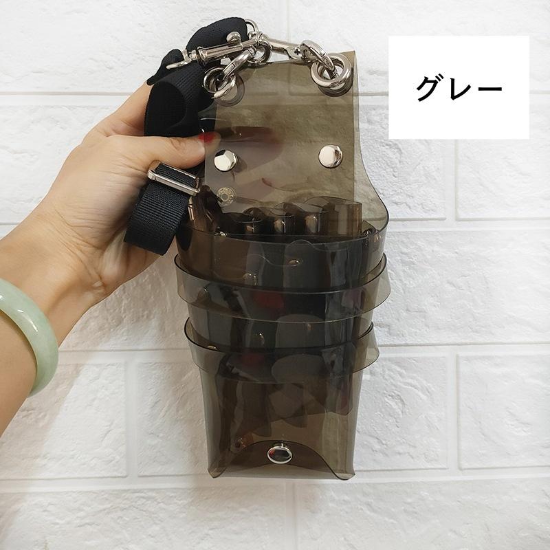 シザーケース シザーバッグ ベルト付 クリア 透明 大容量 多機能 シザーケース シザーバッグ ベルト付 クリア 透明 大容量 多機能