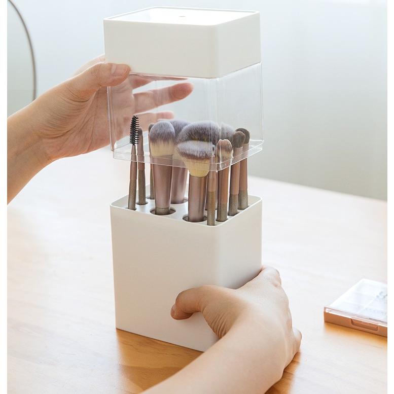 メイクブラシ収納ケース メイクブラシボックス 化粧筆入れ 小物入れ