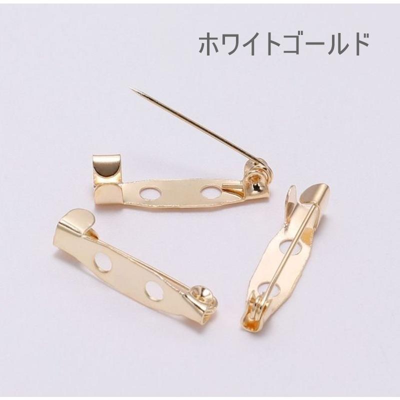 ブローチピン 100個セット 20mm コサージュピン ウラピン 裏ピン