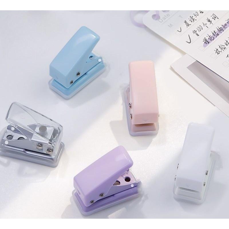 穴あけパンチ 1穴 紙用 穴径6mm ミニ 小型 コンパクト 事務用品 文房具