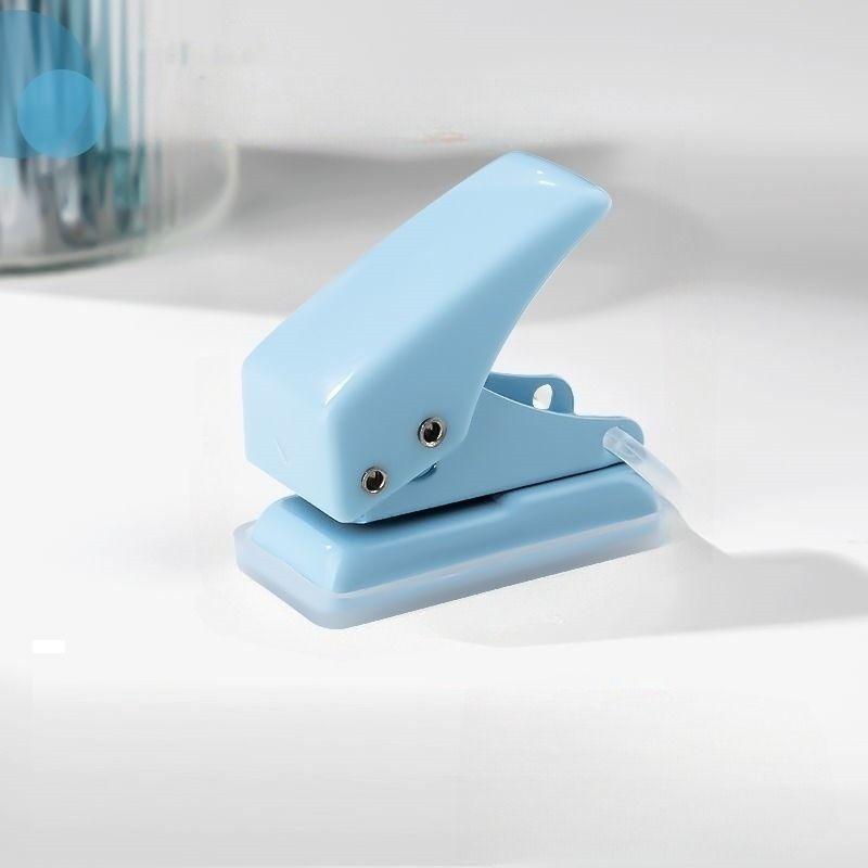 穴あけパンチ 1穴 紙用 穴径6mm ミニ 小型 コンパクト 事務用品 文房具