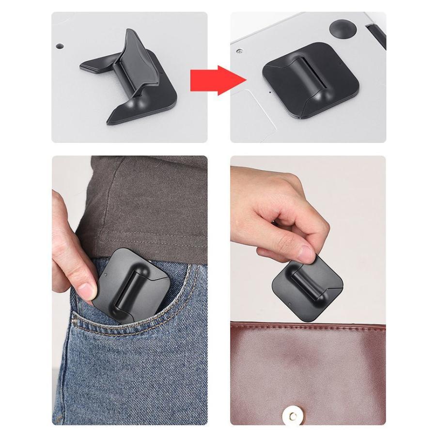 折りたたみ式ラップトップライザー放熱ポータブルラップトップホルダー(グレー) Amazon.co.jp: ラップトップホルダー、折りたたみ式の黒いラップ