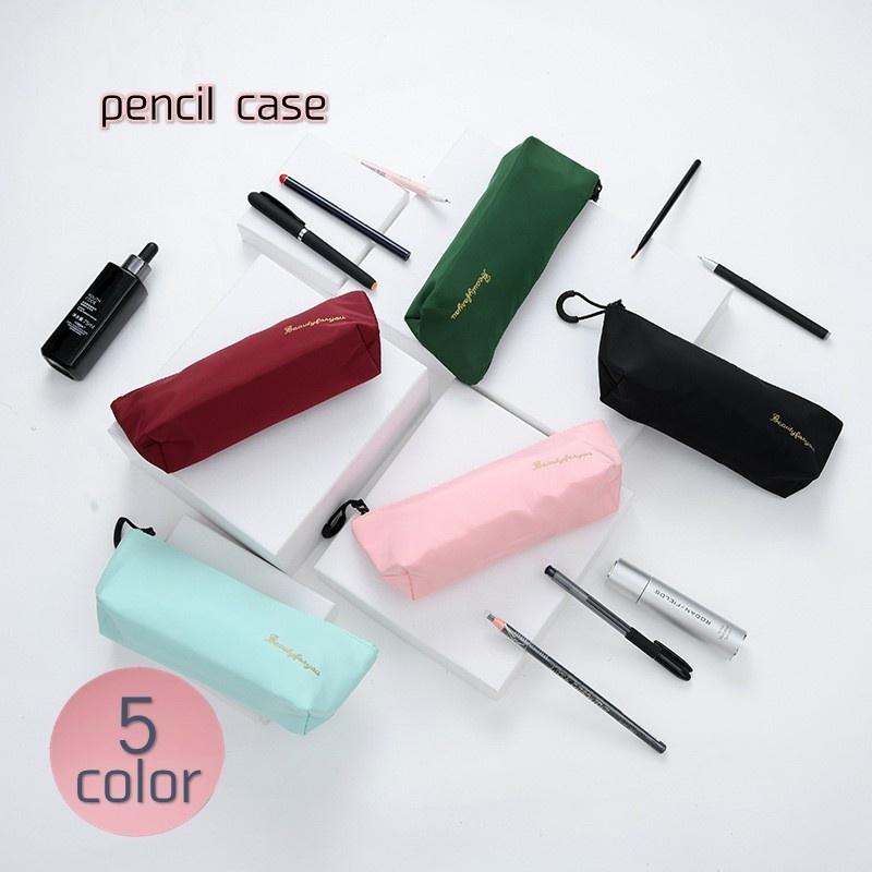 ペンケース ペンポーチ 筆箱 文房具入れ 文具 マーカー入れ かわいい おしゃれ シンプル ステーショナリー ファスナー ロゴ 無地 鉛筆 シャーペン Zak 1 プラスナオyahoo 店 通販 Yahoo ショッピング