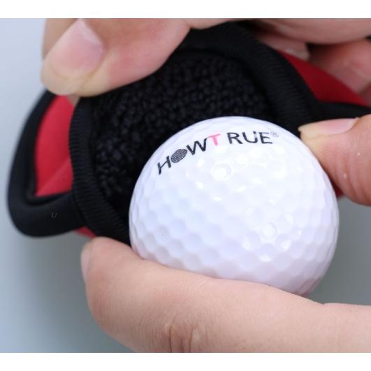plusnao ゴルフボールクリーナー ゴルフボール拭き タオル内蔵