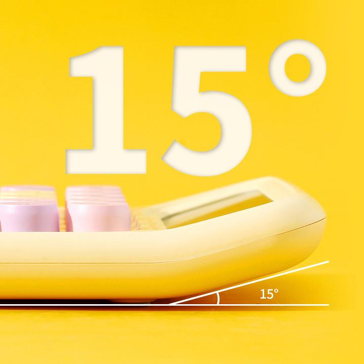 電卓 計算機 12桁 文房具 文具 ソーラー 電池 卓上 大型ディスプレイ 滑り止め 見やすい カラフル 可愛い ポップ おしゃれ 事務用品 オフィス | plusnao | 07