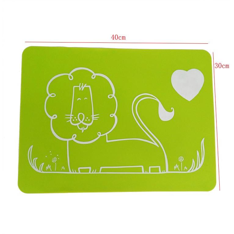 ランチョンマット キッチン用品 食器マット 食事マット ライオン ロケット お気に入り イラスト キッチングッズ 雑貨 小物 配膳用品