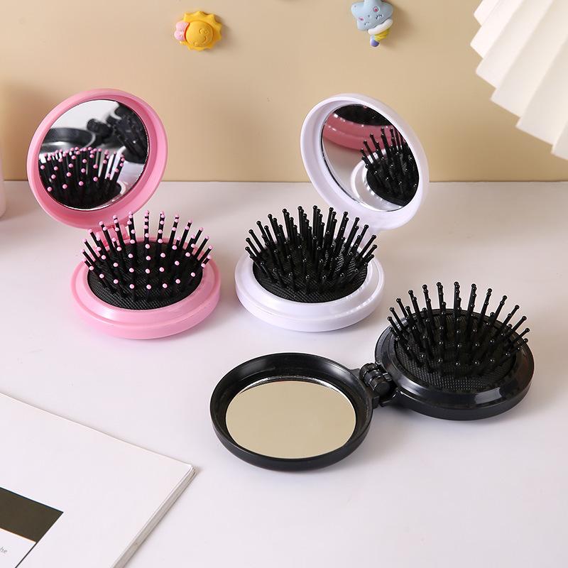 ヘアブラシ コーム コンパクトミラー レディース 女性 ファッション