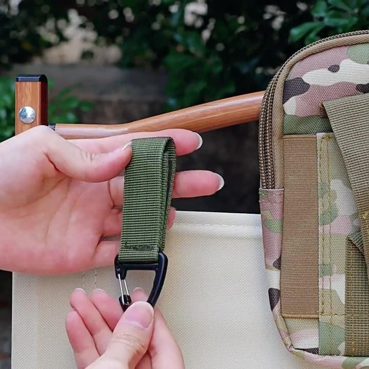 plusnao（プラスナオ） キーストラップ カラビナ付 面ファスナー式