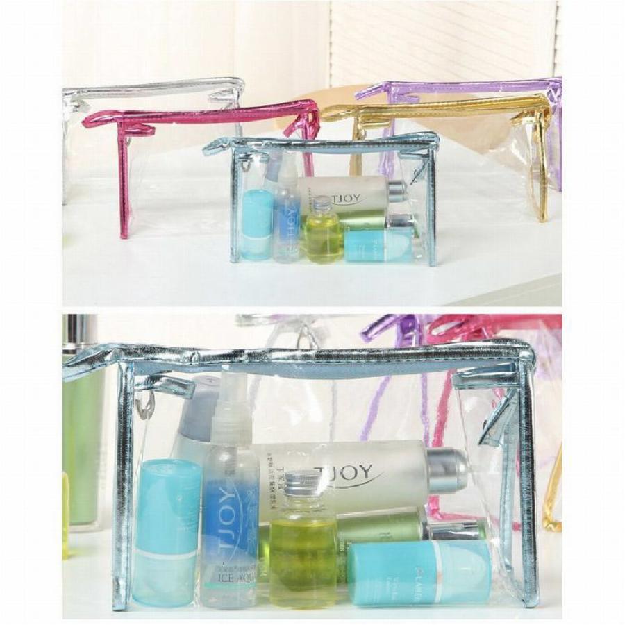 ビニールクリアポーチ クリアポーチ ビニールポーチ 透明ポーチ 化粧