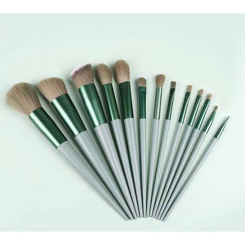 メイクブラシ 13本セット 収納袋付き 巾着袋 化粧筆 ファンデーション